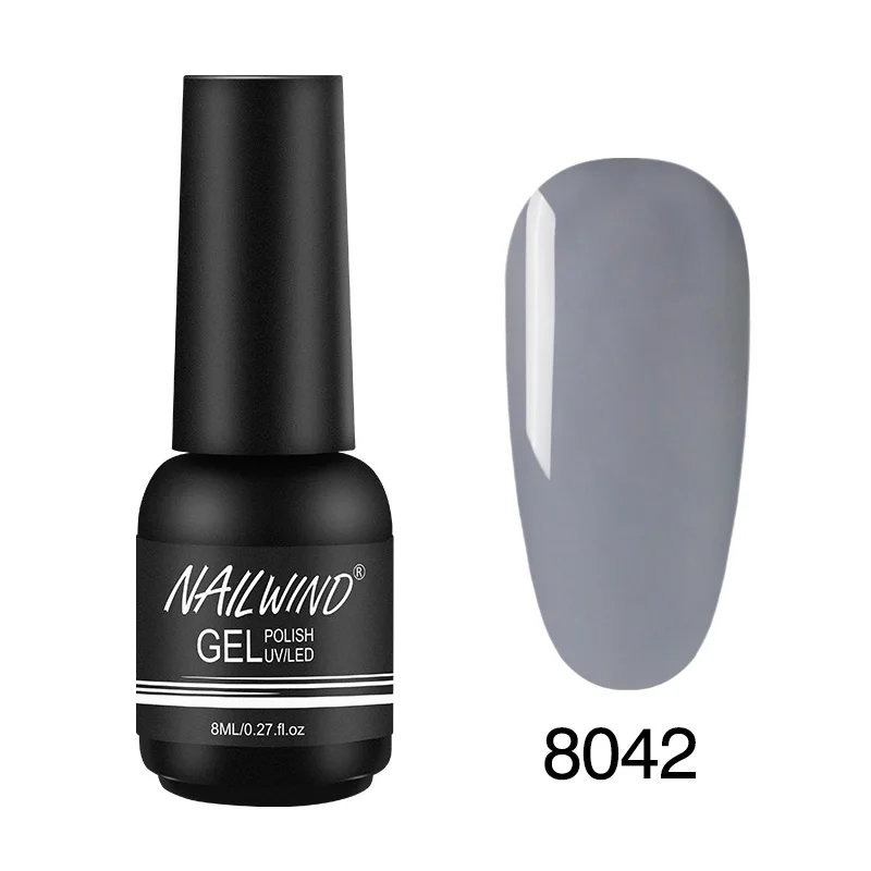 8042 Гель nailwind лак для ногтей базовый топ нужен УФ светодиодный светильник чистый цвет Полупостоянный маникюрный лак Гибридный гель для ногтей - Цвет: 8042