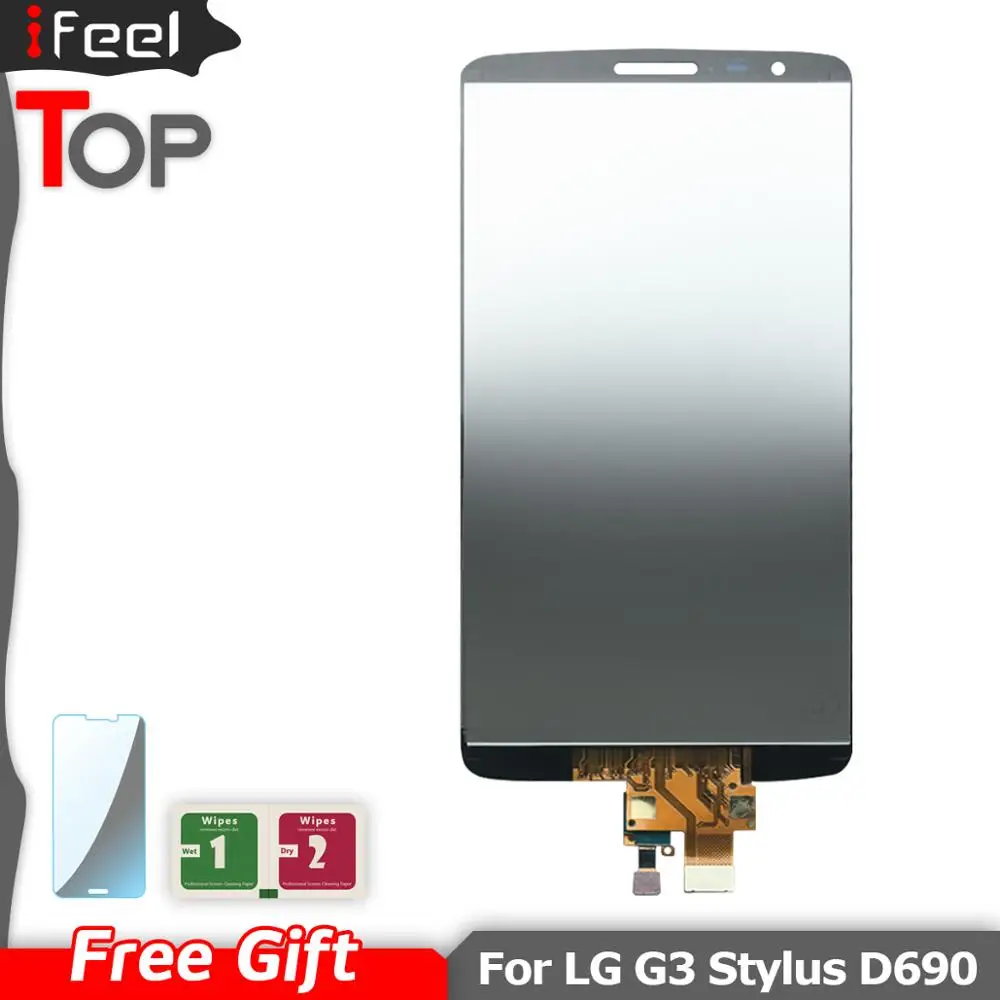 ЖК дисплей 5 дюйма для LG G3 Stylus D690 D690N D693n D693 сенсорный экран с рамкой и дигитайзером