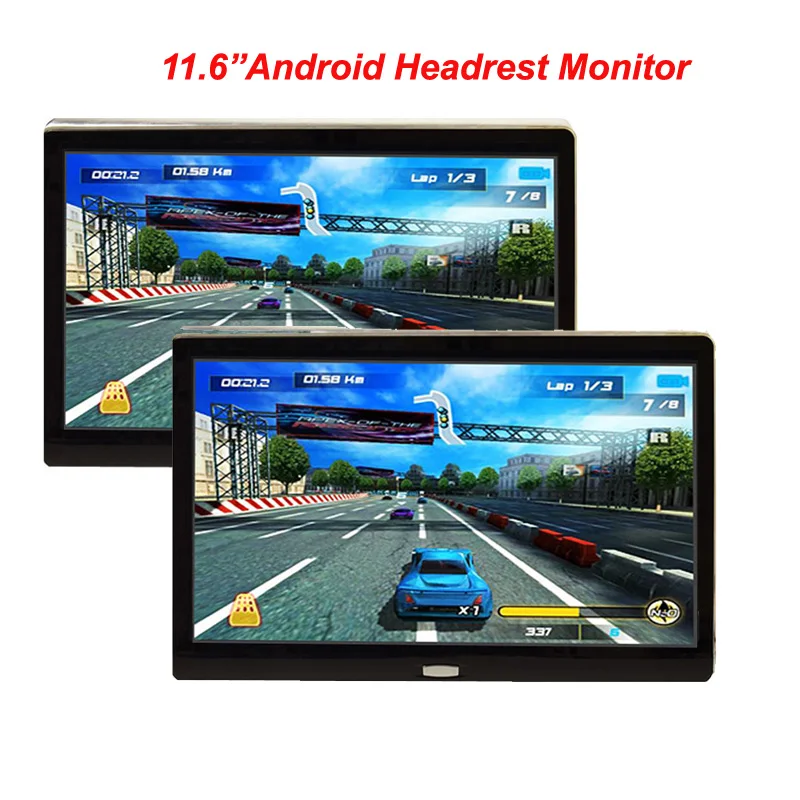 2 pcs 2 шт. Android 6,0 Автомобильный подголовник монитор 11,6 дюймов 1080P HD видео MP5 ips сенсорный экран 3g/wifi/USB/SD/HDMI/IR/FM/Bluetooth/динамик - Цвет: 2 pcs