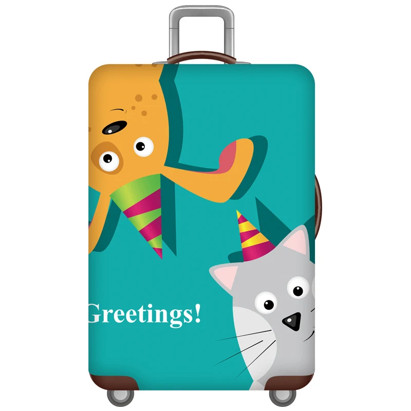 05 Luggage cover Rock style Чехол для багажа эластичный уплотненный дорожный багажный Защитный чехол Чехол для чемодана 18-32 дюймов аксессуары для путешествий - Цвет: 05 Luggage cover