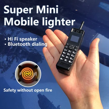 

Super Mini Electronic lighter Mobile Phone Nostalgic Classic Style Bluetooth Synchronous Single Sim Vintage Tiny Finger Cellphon