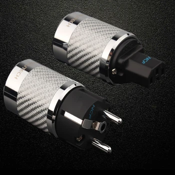 

NCF Nano power rhodium plating supply plug grade high end 15A 125V /10A 250V AC US & EU version can choose