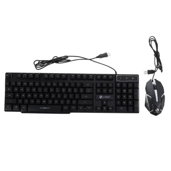

1 Set Gaming Mouse Waterproof Keyboard USB Keyboard Computer Supply Keyboard Mouse Combo for Office School Dorm Home