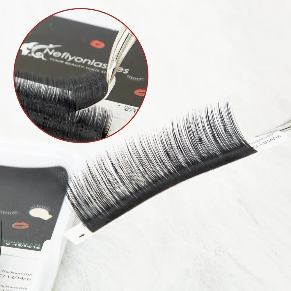Neflyonlashes Easy Fan наращивание ресниц Pandora норка ручной работы Быстрый Объем цветок ресницы для наращивания Камелия накладные ресницы