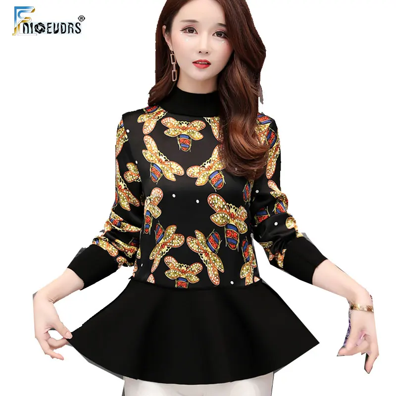 turtleneck peplum top