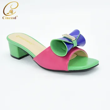 

Latest Fashion 2020 Summer High Heeled Shoe for Women Italian Design African Women Rhinestone Shoes