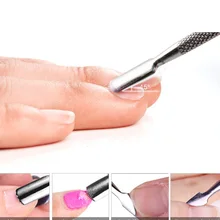 1 шт. двухсторонний толкатель для удаления омертвевшей кожи из нержавеющей стали для кутикулы инструменты для дизайна ногтей ложка для резки жесткой кожи Маникюр Педикюр