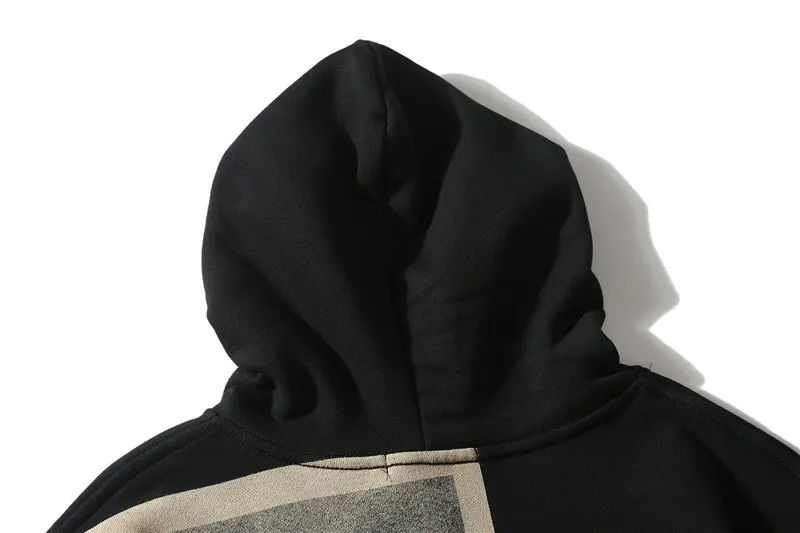 Мужская толстовка в стиле хип-хоп с принтом темных икон, Мужской пуловер, мужские толстовки, свободные уличные толстовки черного/белого цвета