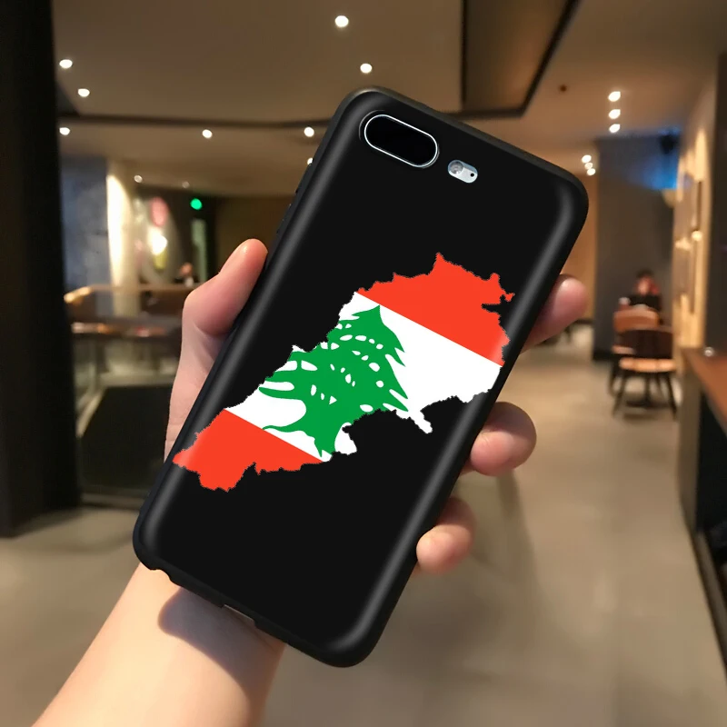 Силиконовый мягкий чехол YIMAOC с ливанским флагом для iPhone 12 Mini 11 Pro XS Max XR X 8 7 6 6S Plus 5 5S
