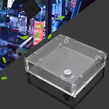 

Stable Water Cooling Tank Easy Install Square Transparent Acrylic With Plug Computer Radiator Accessories For Desktop Reservoir