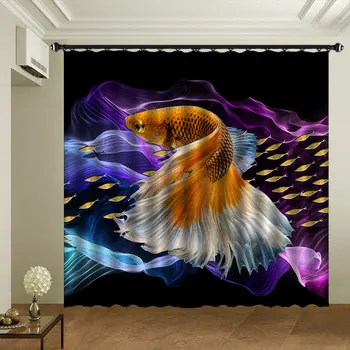 

Customizable Curtain Cloth Digital Printing Curtain One Order Wholesale