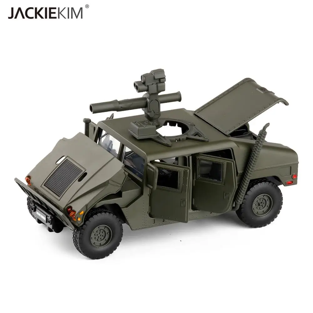 1/32 масштаб военная модель игрушки армия США H1 SUV литая металлический звуковой