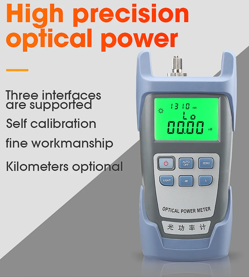 

AUA-9 optical power meter fiber tester light decay tester light multimeter send SC / FC connector