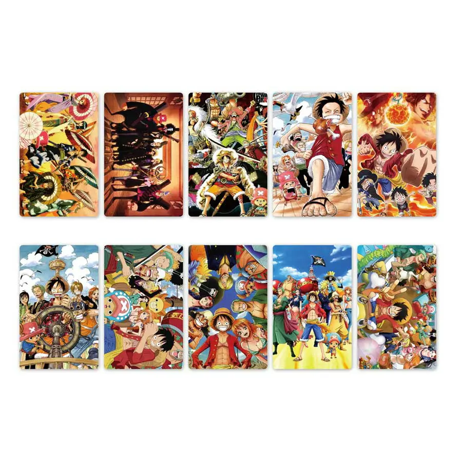 10 шт. Новое поступление Аниме one piece Card стикер s DIY Водонепроницаемая крапленая карта наклейка Дети стикерные игрушки коллекция подарок - Цвет: Style 02