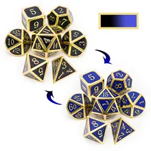 Haxtec Copper Teal Metal Dice with Blue Purple Shift Chameleon Metal Dice Bundle Haxtec Copper Teal Metal Dice with Blue Purple Shift Chameleon Metal Dice Bundle