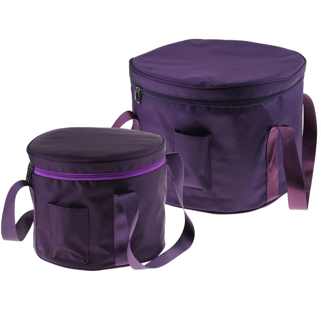 11/14 Inch Carry Case Thicken Bag Cotton for Crystal Singing Bowl, Purple