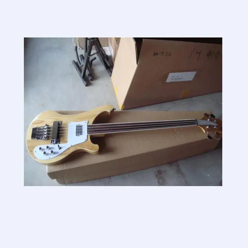Rickenback 4 струны fireglo fretless бас гитара Ricken 4003 беззвучный бас ольха корпус бас