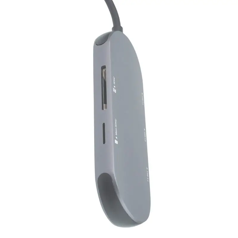 USB C 5в1 концентратор Алюминиевый сплав 3 порта USB3.0 адаптер для MacBook компьютера ноутбука