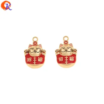 

Cordial Design 50Pcs 14*21MM Jewelry Accessories/Earring Findings/Cat Shape/Paint Effect/DIY Earrings Making/Hand Made/Charms