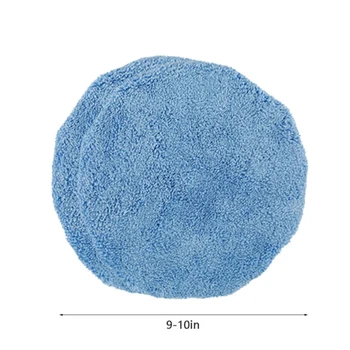 

Pad Polishing bonnet Waxing Tool Microfiber Blue+White 8PC 8* 9-10 Inch