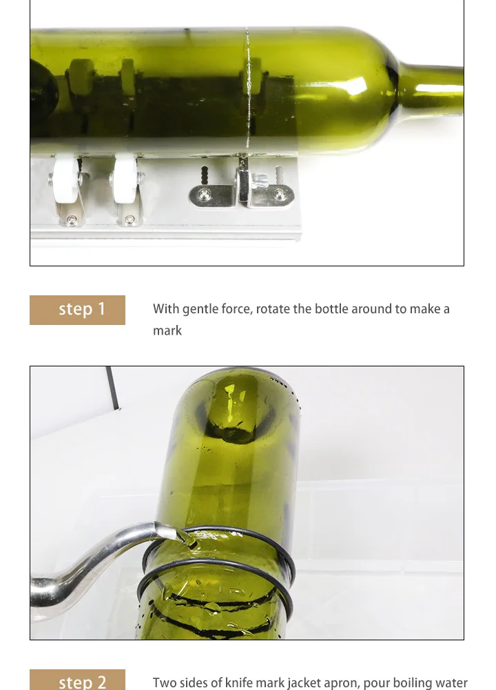 glass Bottle cut 3 wheel cutter 5 wheel cutter Wine bottle Bottle cutting DIY