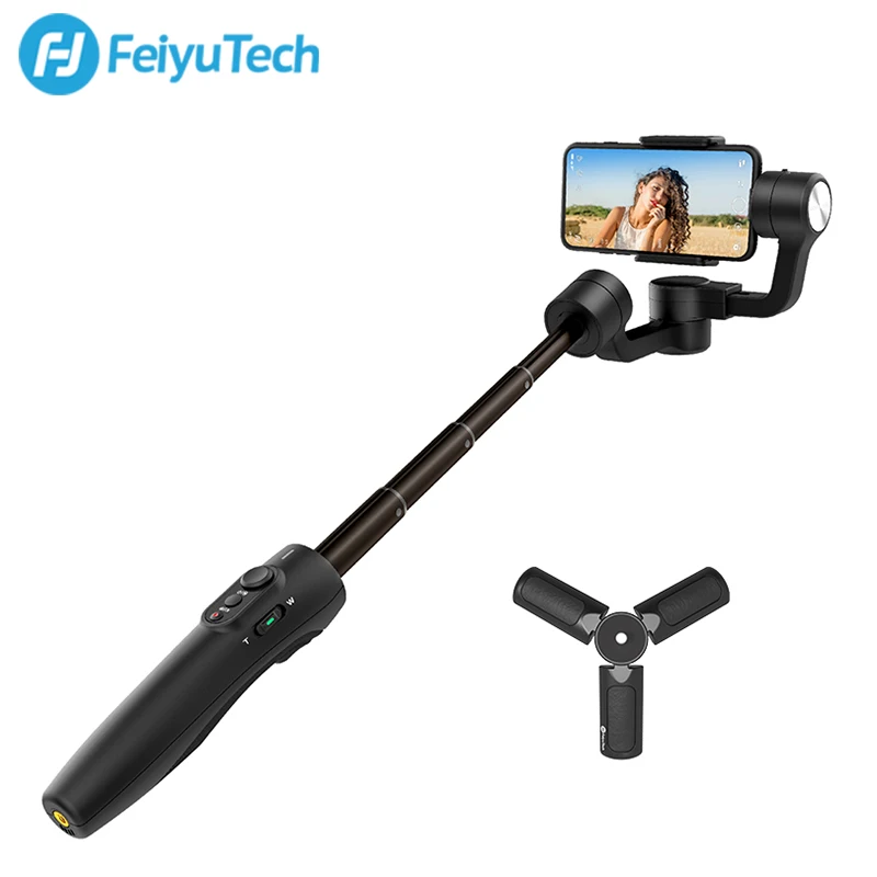  FeiyuTech Vimble 2s Smartphone Gimbal Handheld Stabilizer with 180mm Extension Pole Tripod for iPho