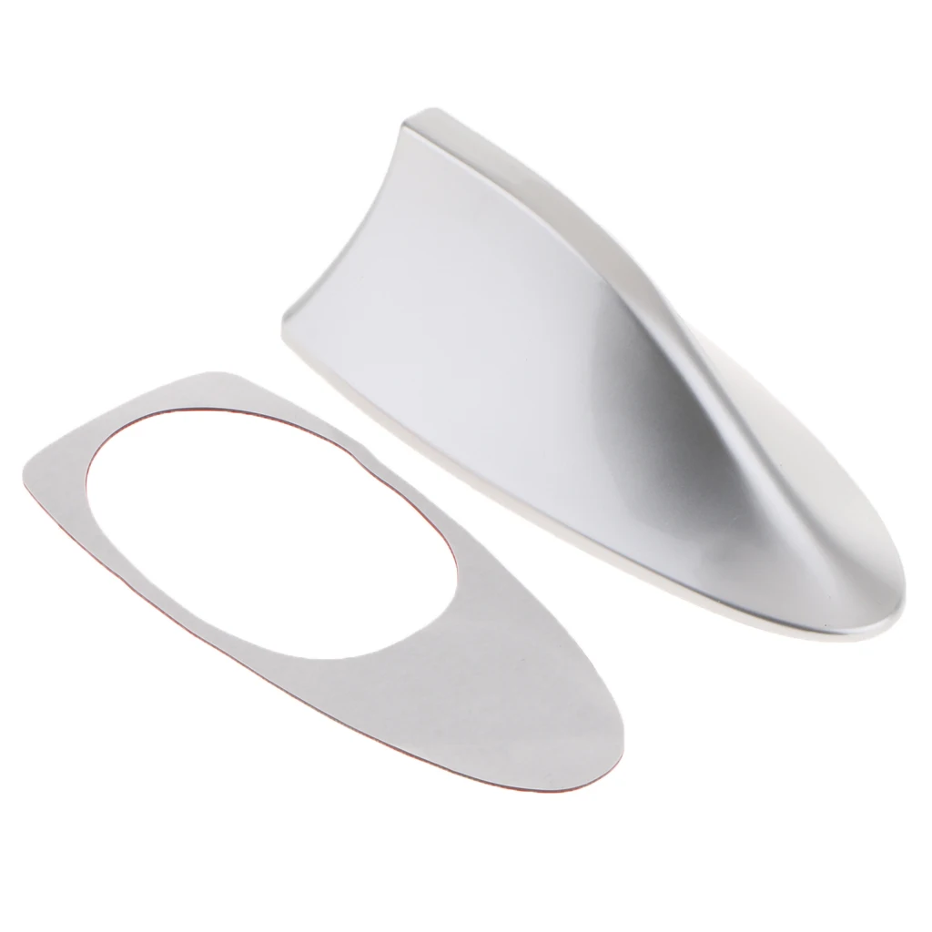 Glossy Car Antenna Shark Fin Aerial Radio Signal Universal for Auto SUV Truck Van