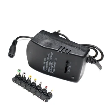 

Universal AC DC 12V Power Adapter Supply Multi 3V 6V 9V 12V USB Power Supply Adapter 3 6 9 12 V Volt Converter 7 Plugs 3A 30W