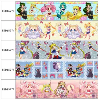 

HuangTao 22MM 25MM 38MM 50MM 75mm Printed Pattern on Grosgrain Ribbon for diy ribbon