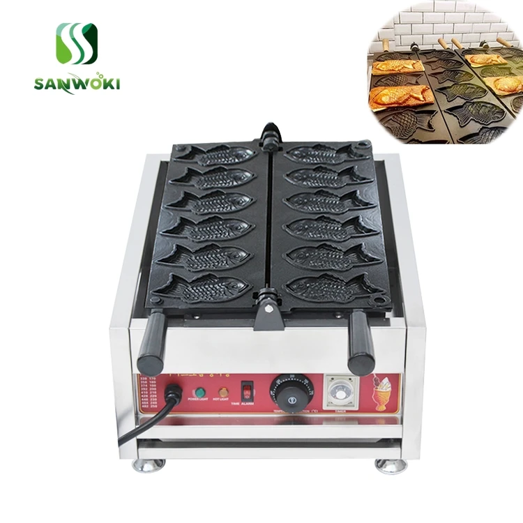 

Taiyaki Iron Spare Parts of Taiyaki Machine 2 pcs/set Teflon Coating Japanese Fish-shaped Cake Baking Plate Taiyaki machine