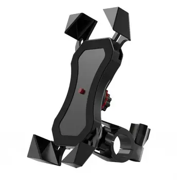 

Motorcycle Phone Holder Adjustable Motorbike Mirror Handlebar Mount USB Charge