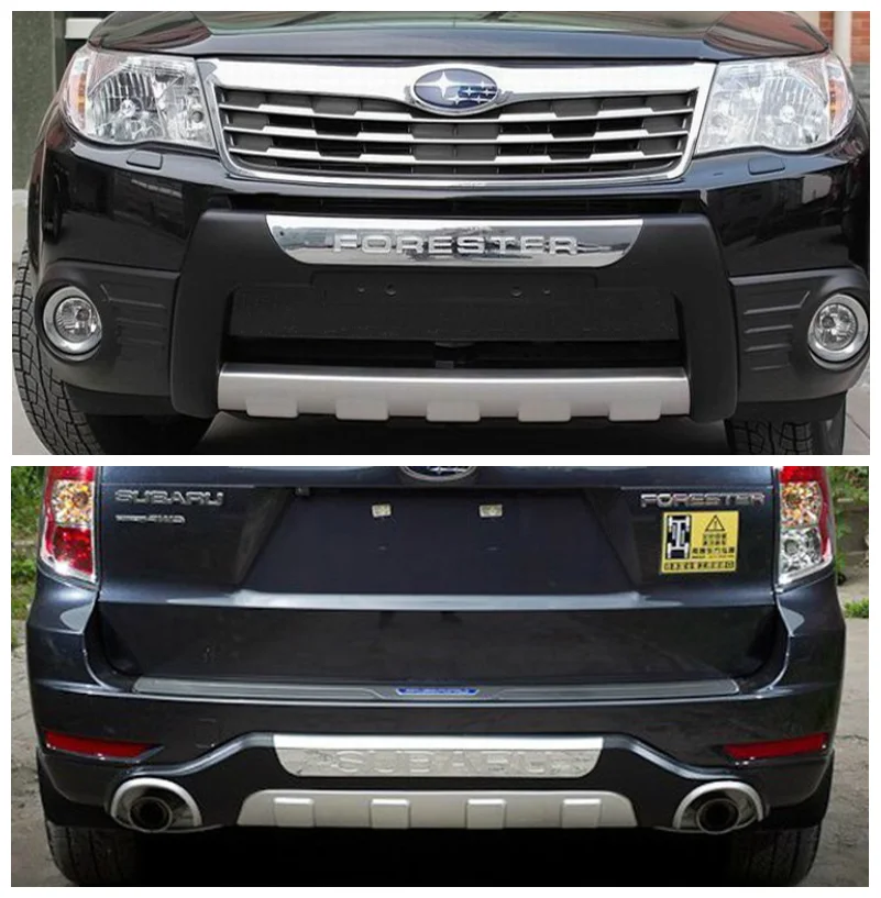 

For Subaru Forester 2008 2009 2010 2011 2012 Car Front+Rear BUMPER GUARD Diffuser Protecto Skid Plate