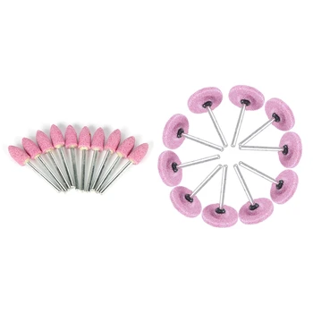 

20 Pcs Mounted Grinding Stone Wheel Accessories for Dremel Rotary Tools, 10 Pcs 8 X 43 X m & 10 Pcs 3 X 25mm