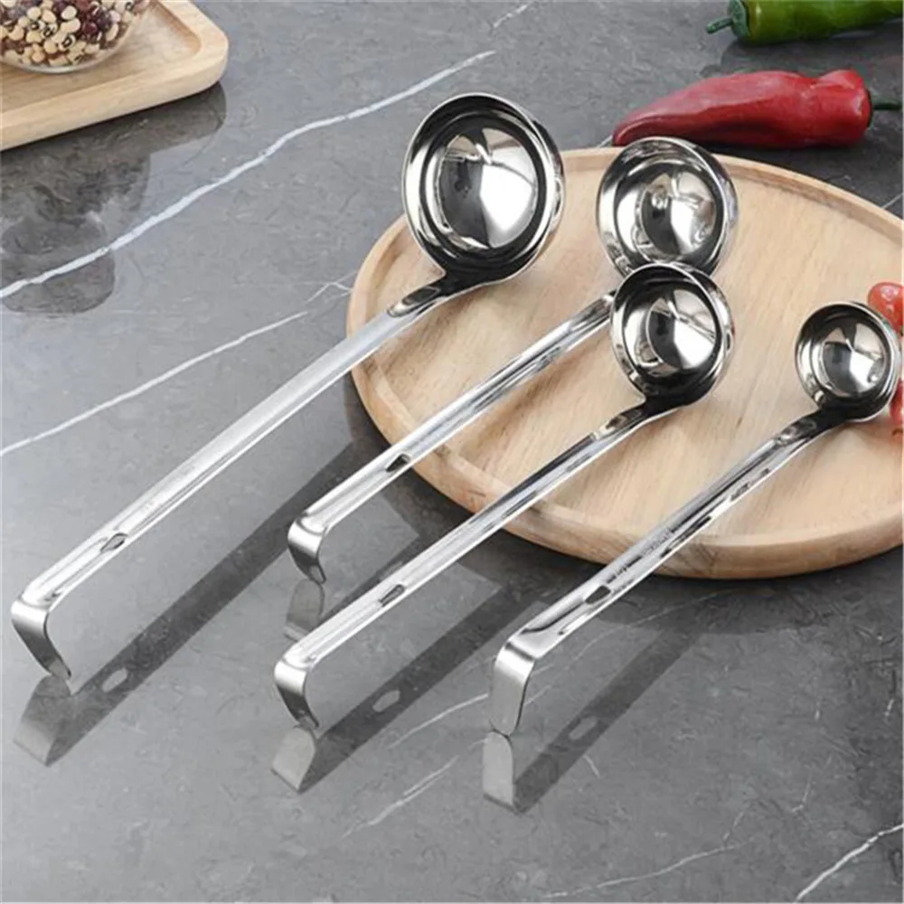 

New Stainless Steel Tablespoon Scoop Large Soup Spoon Thicken Ounce Measuring Spoons Tablespoon For Powder Dried Milk Baking