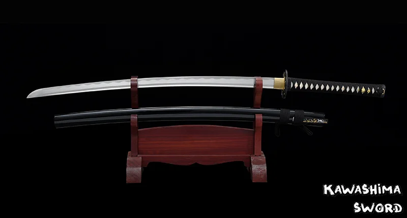 Japanese Sword Handmade Real Steel Full Tang Blade Sharpness for Training-Real Swords with Kogatana-Plant Designed-41 Katana