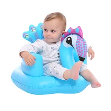 Синий павлин базовый детский надувной маленький диван-сиденье детское обучающее кресло обеденный стул BB стул для ванной надувная игрушка