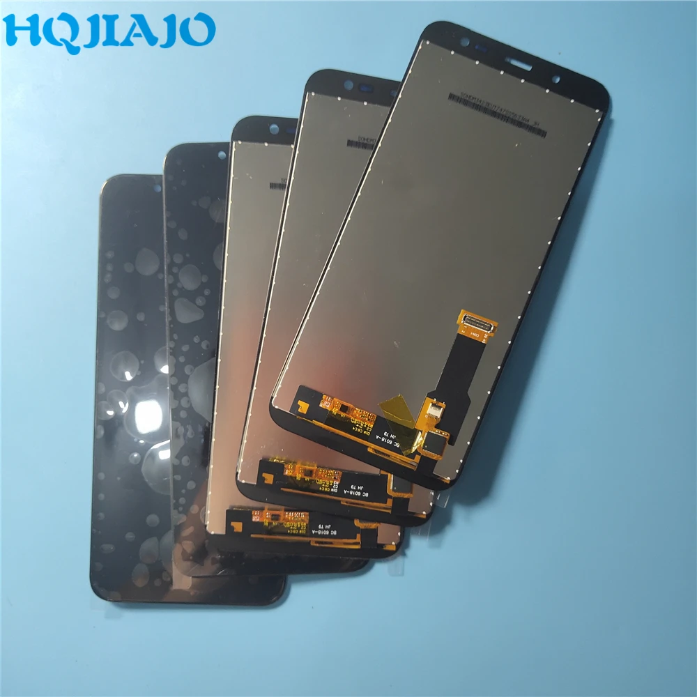5 шт./лот lcd s для samsung J600 J6 Отрегулируйте lcd дисплей сенсорный экран дигитайзер в сборе для samsung Galaxy J6 J600F железо