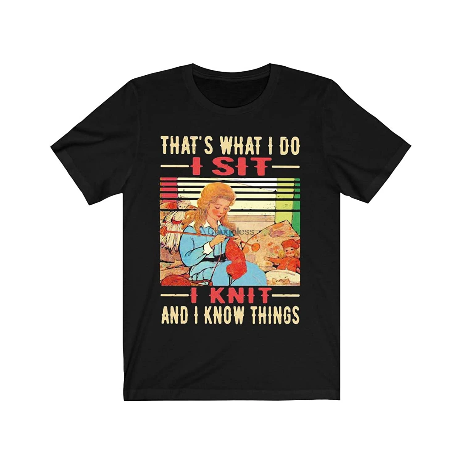 Это то что я делаю сижу и знаю вещи винтажная Ретро рубашка |