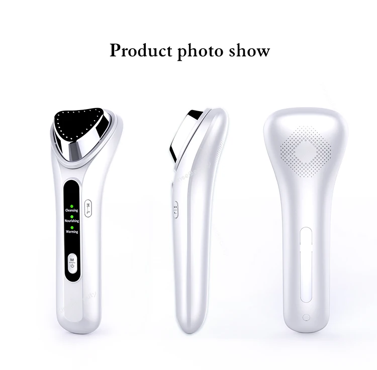 Ultrasonic Facial Lift Cleaner Blackhead Removal Sonic Ion Scrubber Skin Care Nourish Face Peeling Vibration Massager Device
