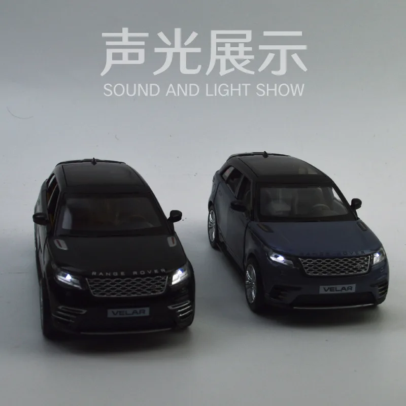 1:32 высокое моделирование Range Rover Velar сплав звук и свет оттяните может открыть дверь детский подарок модель игрушечной машины
