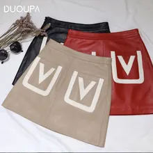 ^#Cheap 2019 New Trend Small Leather Skirt Female Was Thin High Waist Autumn and Winter A Word Skirt Pocket Sheep Leather Leather Skirt ^#Cheap 2019 New Trend Small Leather Skirt Female Was Thin High Waist Autumn and Winter A Word Skirt Pocket Sheep Leather Leather Skirt