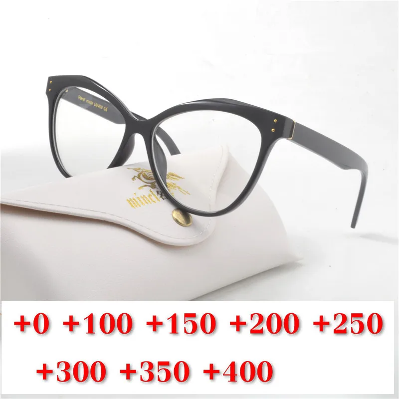 Metal Frame Cat Reading Glasses Women Resin Lenses Anti-fatigue Reader Eyewear 1.0 1.5 2.0 2.5 Blue Light Blocking Glasses NX