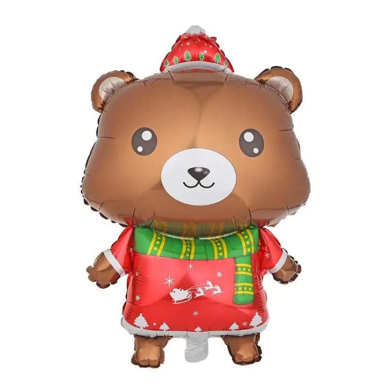 Санта-Клаус Пингвин воздушный шар личность оригинальность Рождество голова лося медведь Пингвин алюминиевая пленка воздушные шары вечерние Декор на Рождество