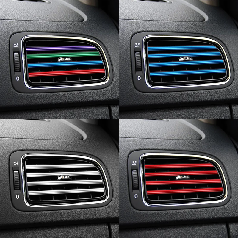 Car Air Vent Trim Strip Conditioner Outlet Grille Decoration U Shape For Audi A4 B6 B7 B8 A3 8P Q3 | Автомобили и мотоциклы