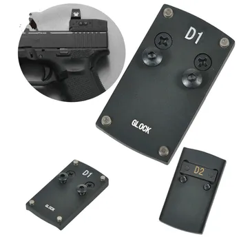 

Pistol Hunting Accessories Colt 1911 Glock 17 19 20 22 Reflex Sight Mount Plate Adapter for Sightmark Burris Micro Red Dot Scope