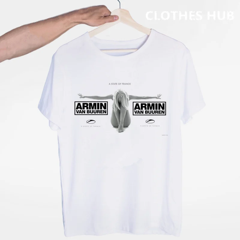Футболка Armin Van Buuren Trance популярная музыкальная футболка DJ с круглым вырезом и