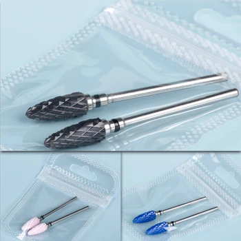 

2pcs Cutters for Manicure Nail Drill Bits Milling Cutter for Manicure Ceramic Cutter Pedicure Kit Cuticle Bit Nail Tools Feecy
