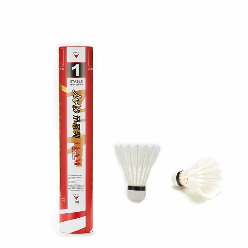 12pcs Kawasaki Badminton Shuttlecock Goose Feather Badminton Ball Speed