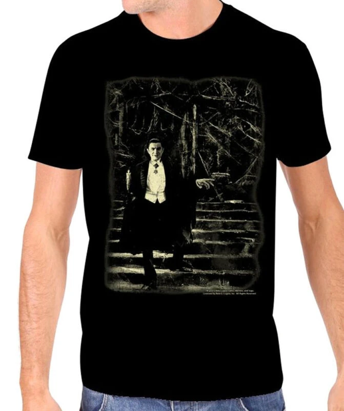 Аутентичные универсальные Bela Lugosi Дракула лестницы Светящиеся в темноте футболки