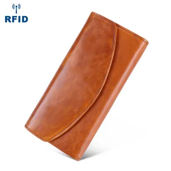

Hot Sale Wallet Women Genuine Leather Solid Female Leather Purses Long Luxury Phone Pocket Women Wallet And Purse Card Holder